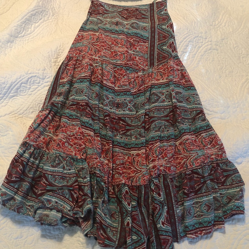 Strappy dress with sting tie back